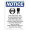 Signmission OSHA Notice, 5" Height, Mine Industrial Area Sign With Symbol, 5" X 3.5", Portrait OS-NS-D-35-V-14221 - alternate 1